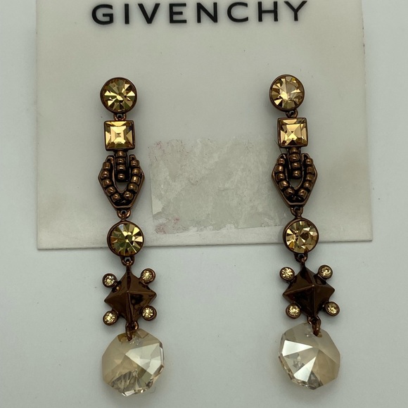 Givenchy Brown Dangly Earrings from Macy’s - NWT - Picture 2 of 5